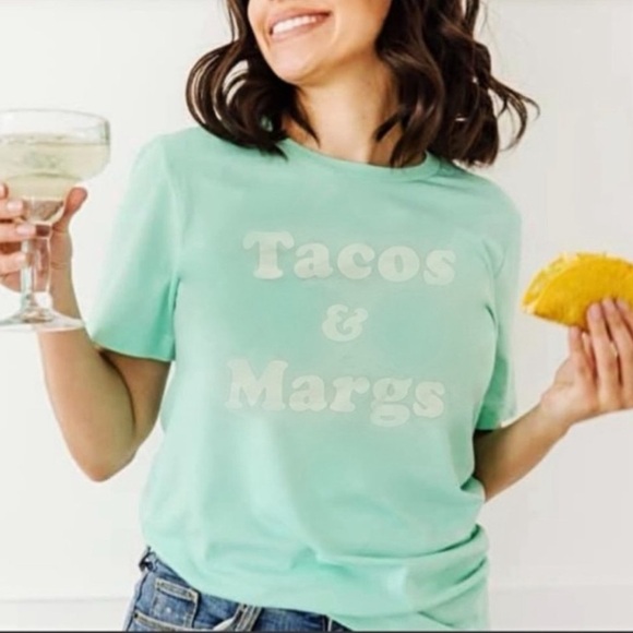 Wildfox Tacos & Margs Short Sleeve T-Shirt Sz Small - Picture 2 of 10